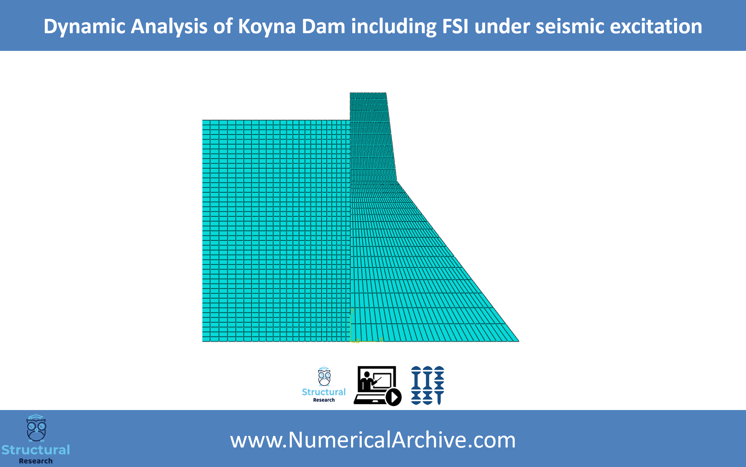 Seismic Analysis of a Gravity Dam with Reservoir FSI — ABAQUS Model